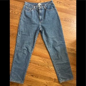 L.L. Bean sz 14T high rise flannel lined jeans vintage